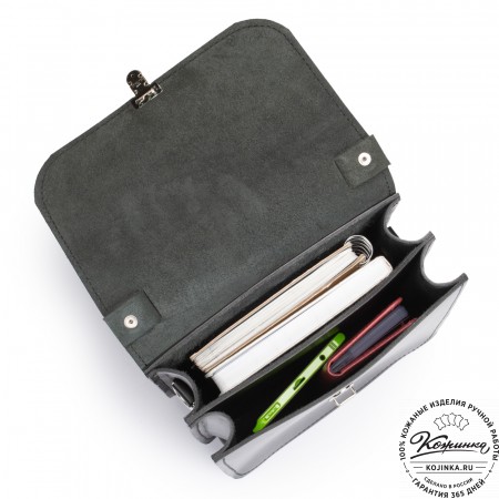 Кожаный планшет "Бронкс" (чёрный) 